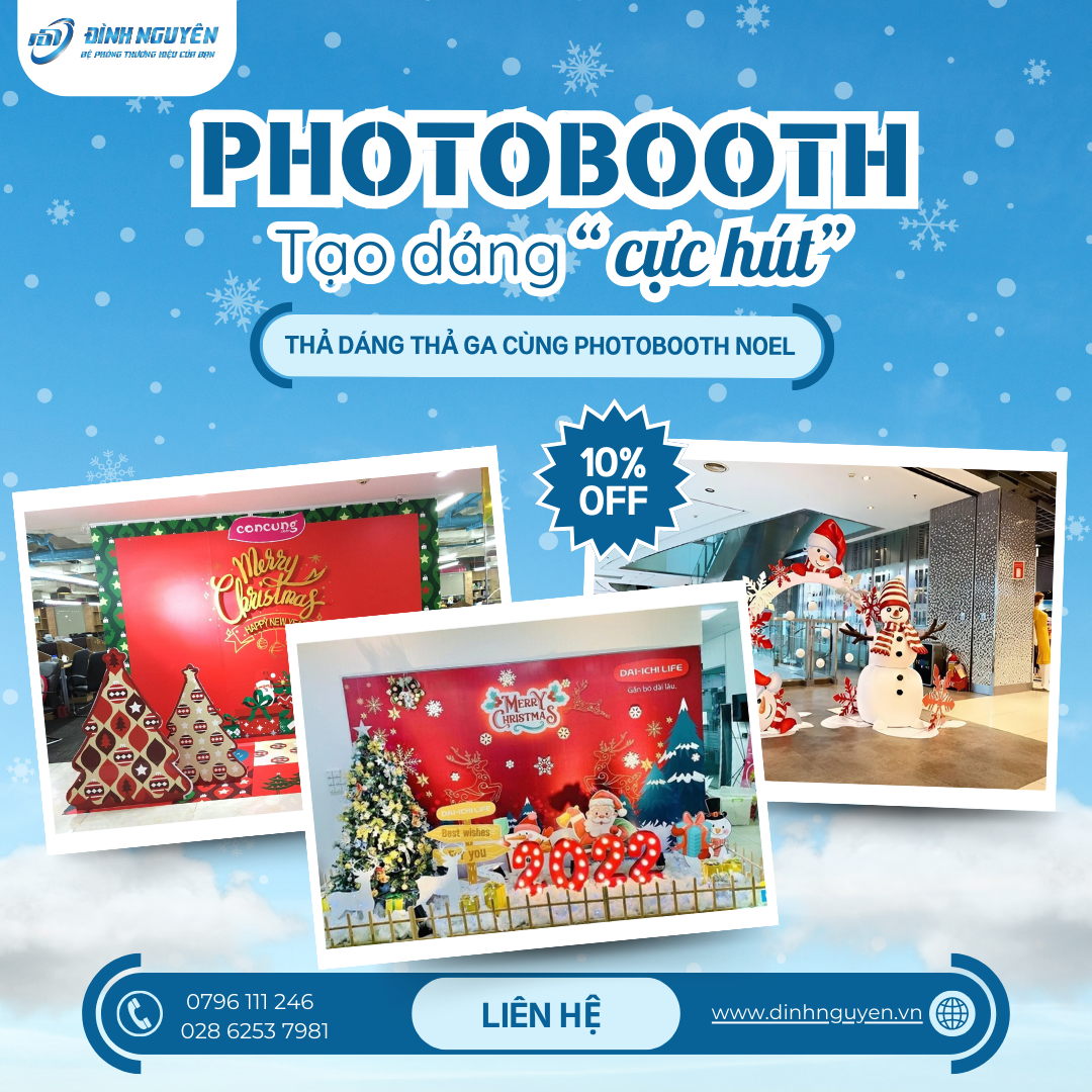 DỊCH VỤ THIẾT KẾ PHOTOBOOTH NOEL ĐẸP, CHẤT LƯỢNG