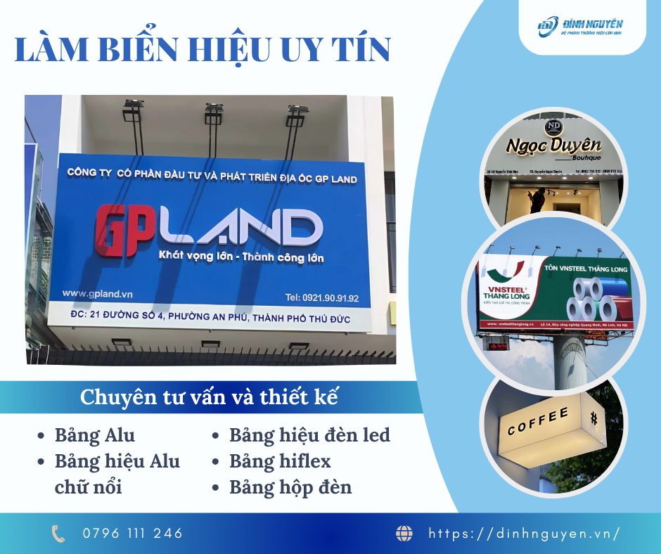 Dịch vụ Làm Biển Hiệu Siêu Tiết Kiệm Tại TPHCM 