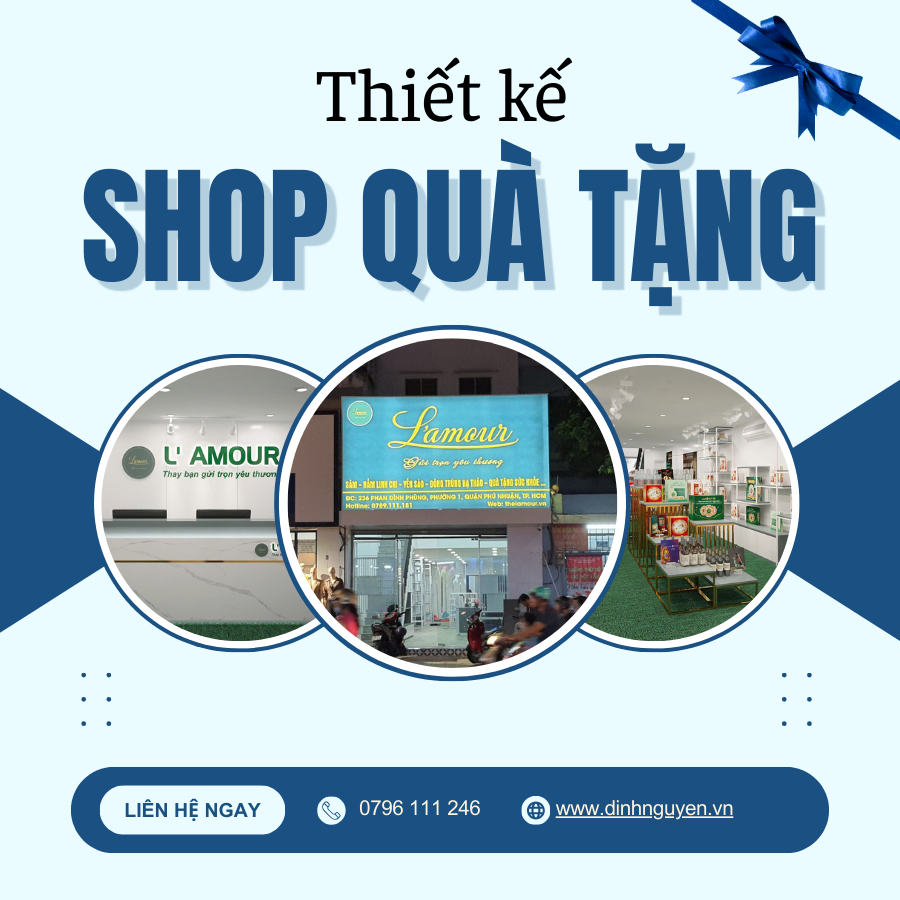 Thiết Kế Nội Thất Cho Shop Phụ Kiện Quà Tặng Sang Trọng, Đẳng Cấp 