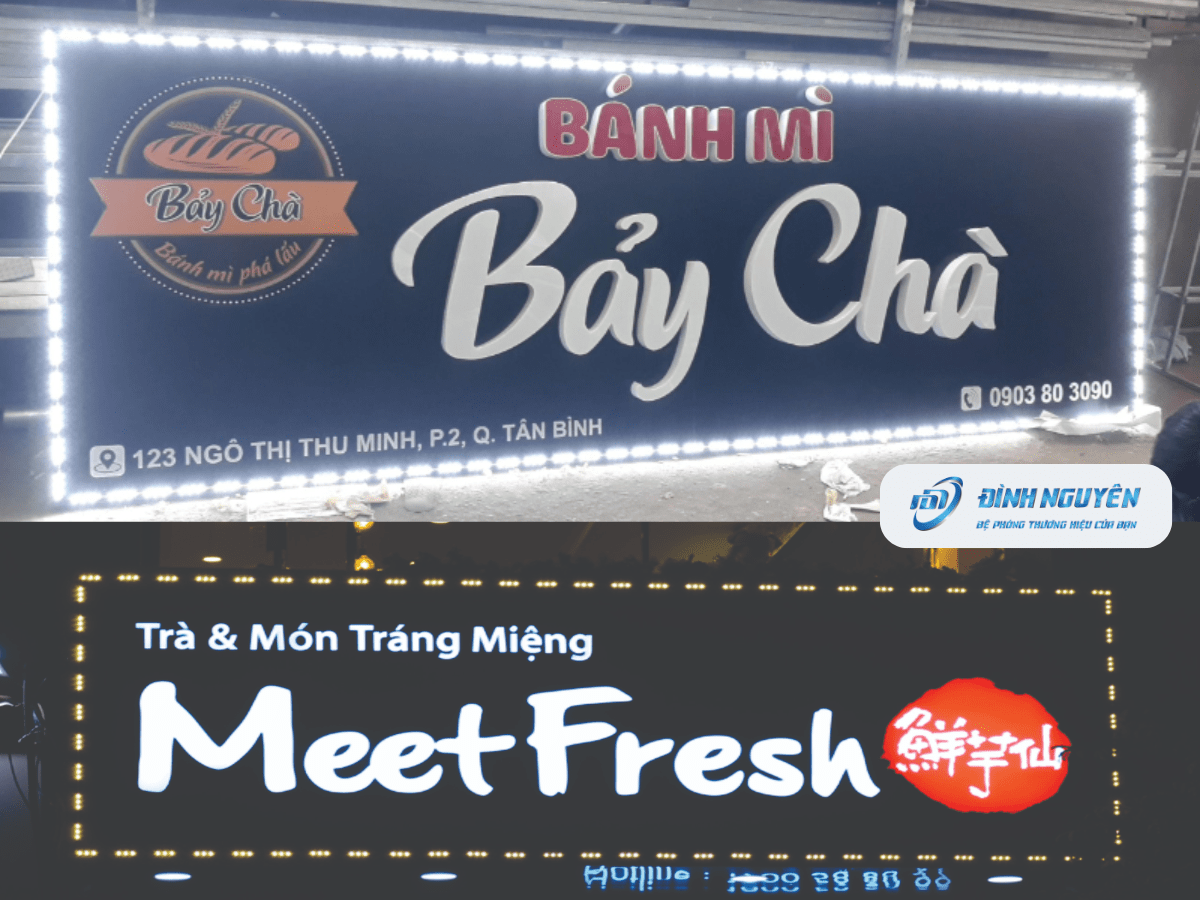 bảng hiệu đèn LED đẹp